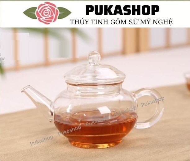 Ấm Trà Thủy Tinh Chịu Nhiệt Cao Cấp Puka A11